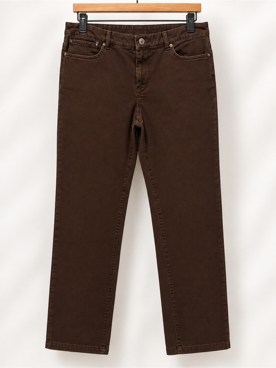 Lauren Ralph Lauren Denim - Lauren Ralph Lauren Dark Rust Brown Straight Jeans (392)